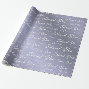 blue, gold, silver, thank + you, flowers, floral, wrapping paper