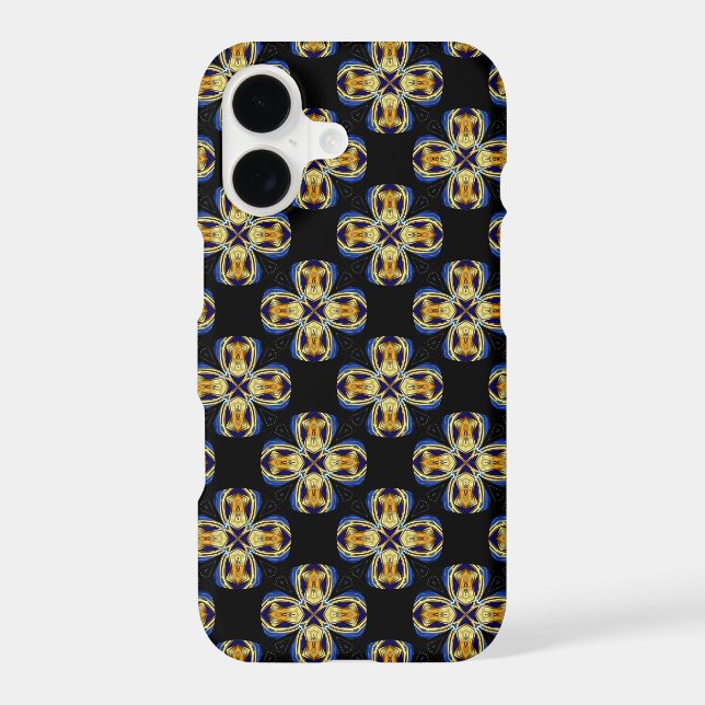 Blue gold star endless pattern samsung galaxy s21 case (Back)
