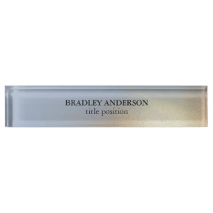Blue Gold Texture  Nameplate