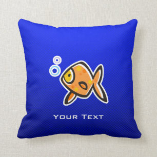 Blue Goldfish Cushion