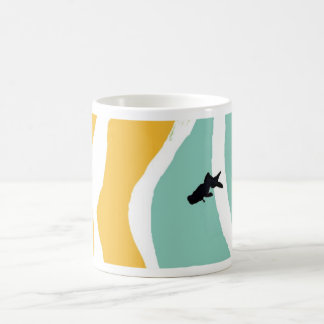 blue goldfish mug