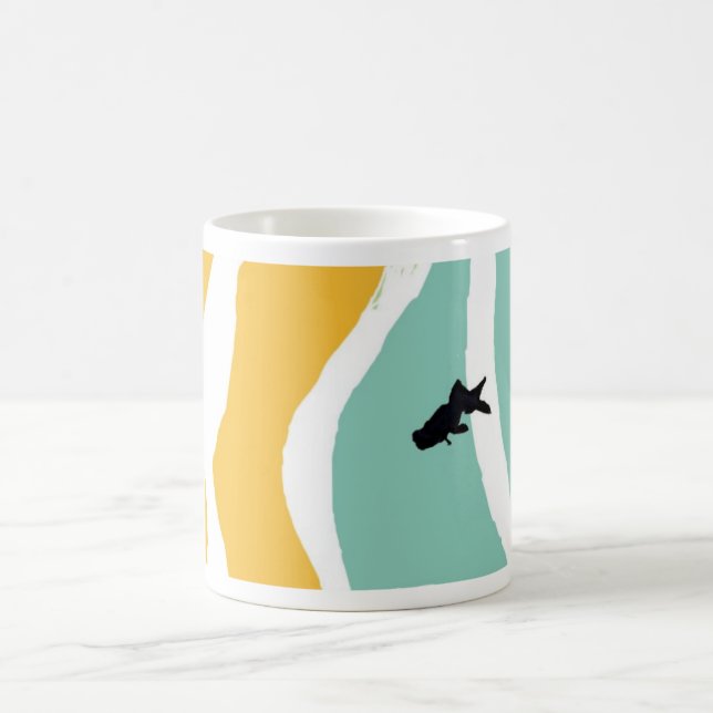blue goldfish mug (Center)