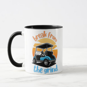 Blue Golf Cart Coffee Mug