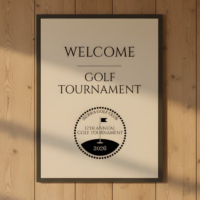 Blue Golf Tournament Welcome Poster (Creator Uploaded)