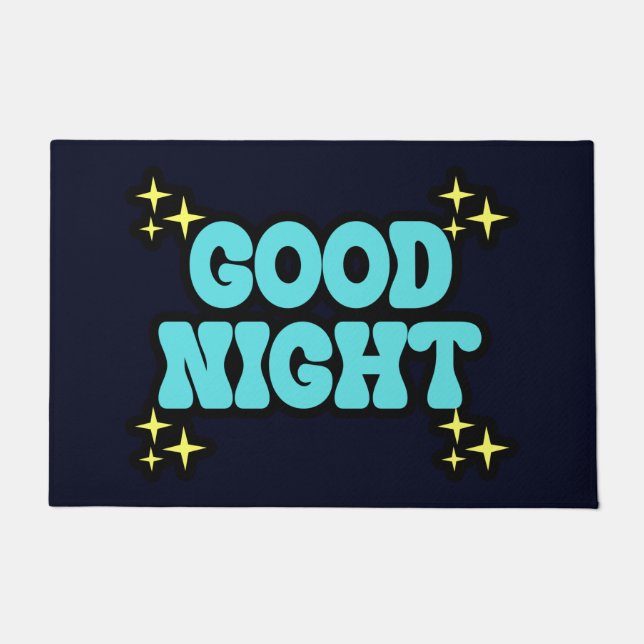 BLUE GOOD NIGHT DOORMAT (Front)
