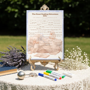 Blue Goose Libs Baby Shower Group game Acrylic Sign