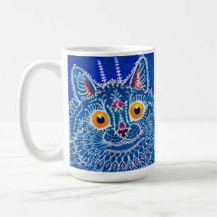 Blue Gothic Cat Coffee Mug