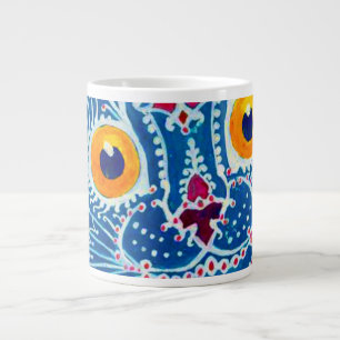 Blue Gothic Cat Large Coffee Mug