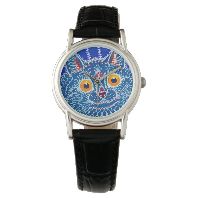Blue Gothic Cat Watch (Front)