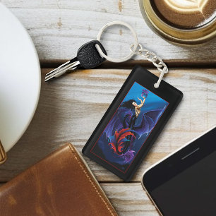 Blue Gothic Dragons Mermaid Fantasy Purple  Key Ring