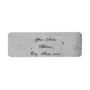 Blue Gothic Owl Posh Wedding Label Return Address Label