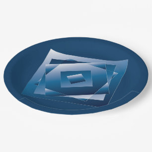 blue gradient 1 paper plate