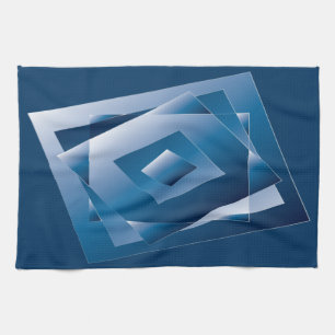 blue gradient 1 tea towel