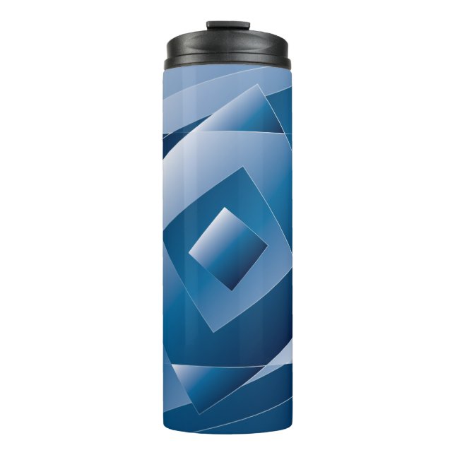blue gradient 1 thermal tumbler (Front)