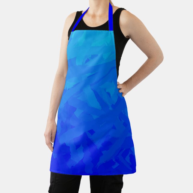 Blue Gradient Abstract  Apron (Insitu)
