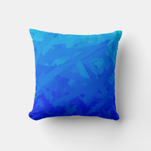 Blue Gradient Abstract Tissue Paper Cushion