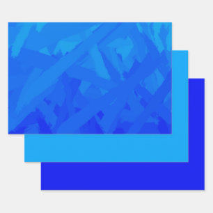 Blue Gradient Abstract  Wrapping Paper Sheet