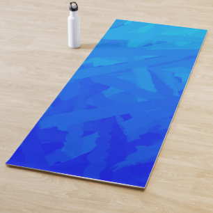Blue Gradient Abstract Yoga Mat