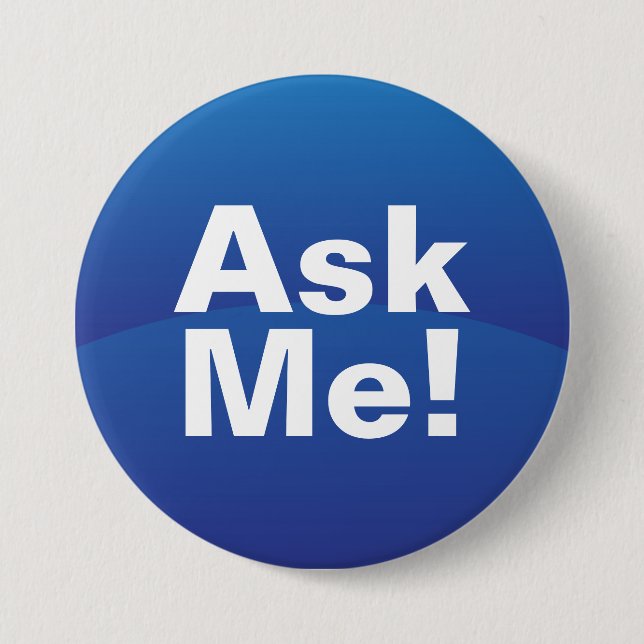 Blue Gradient Ask Me Text Button (Front)