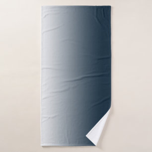 Blue gradient bath towel
