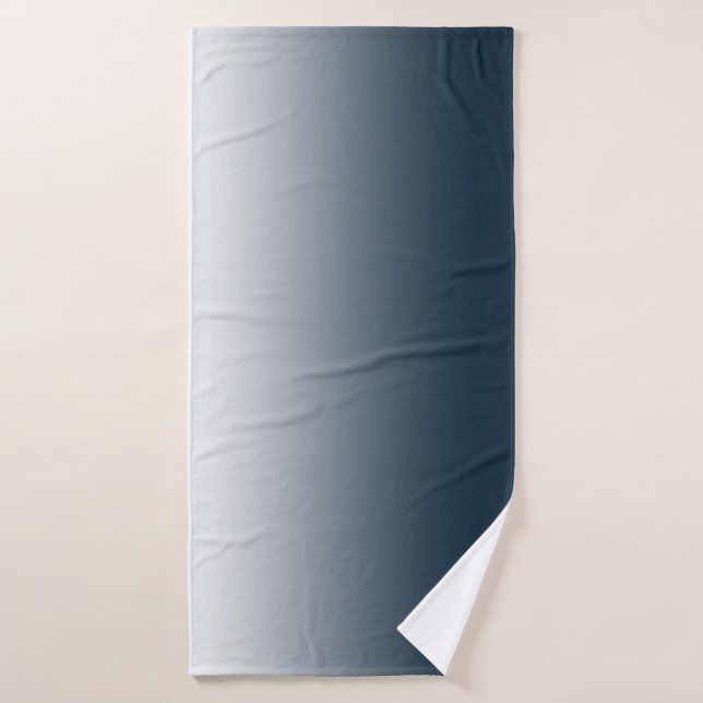 Blue gradient bath towel (Bath Towel)
