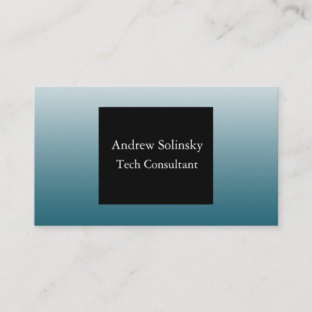 Blue Gradient  Business Cards (Front)