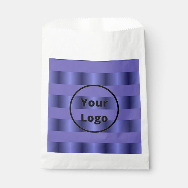 Blue gradient business pattern favour bag (Front)