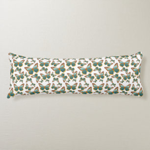 Blue Gradient Butterfly Pattern Body Cushion