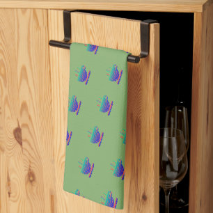 Blue Gradient Coffee Break Green Tea Towel