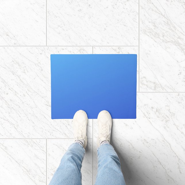Blue gradient Colour  Doormat (Creator Uploaded)