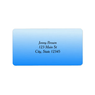 Blue Gradient Colours Label