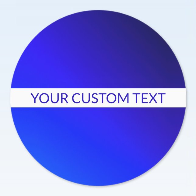 Blue Gradient & Editable Text on White Stripe (Creator Uploaded)