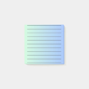 Blue Gradient Elegant Stationery Vibrant Post-it Notes