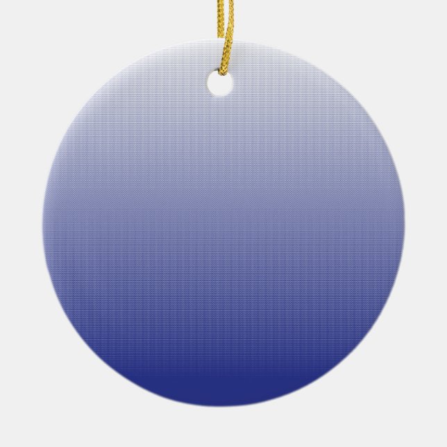 Blue Gradient Luxury Ornament Gift (Front)