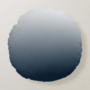 Blue gradient round cushion