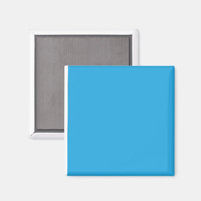 Blue Gradient Square Magnet Minimal Modern (Front/Back)