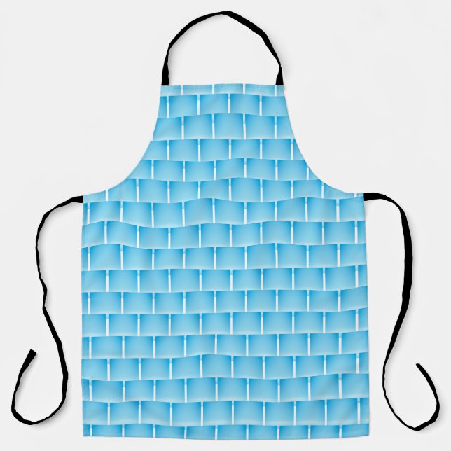 Blue Gradient Stacks  Apron (Front)