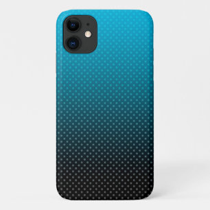 blue gradient with small polka dots iPhone 11 case