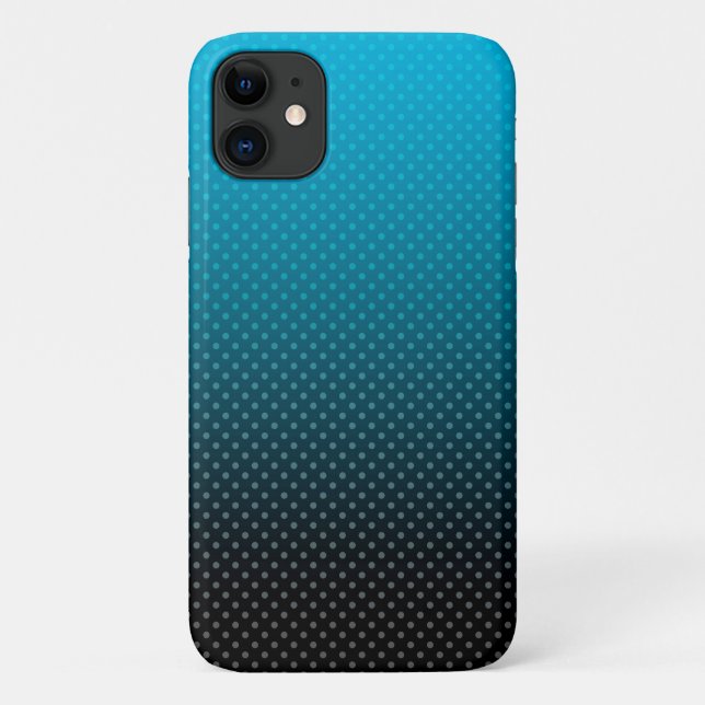 blue gradient with small polka dots Case-Mate iPhone case (Back)