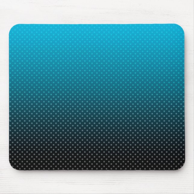 blue gradient with small polka dots mouse pad (Front)