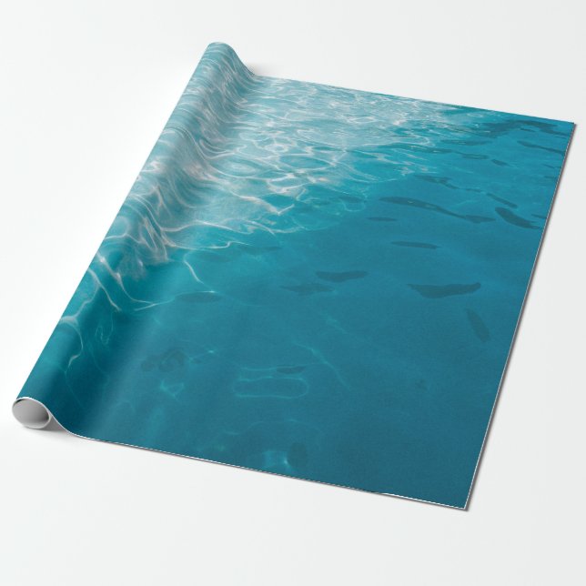Blue gradient wrapping paper (Unrolled)