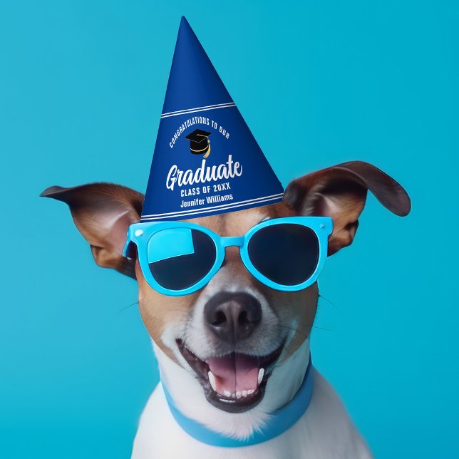 Blue Graduate Custom 2025 Graduation Party Hat (Creator Uploaded)