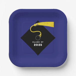 Blue Graduation 2026 Party Paper Plate