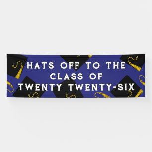 Blue Graduation Class of 2026 Banner