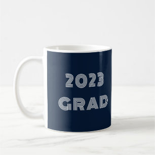 Blue Graduation Typography Coffee Mug