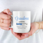 Blue Grandma Loading Pregnancy Announcement Coffee Mug<br><div class="desc">This adorable blue and white Grandma coffee mug is perfect to surprise her with your pregnancy announcement. It's a great idea for the Grandma-to-be who loves technology.</div>