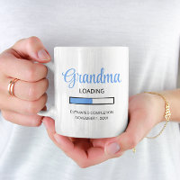 Blue Grandma Loading Pregnancy Announcement