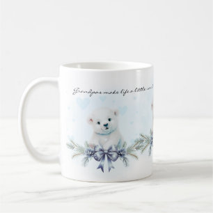 Blue Grandpas Make Life Sweeter Pregnancy Reveal Coffee Mug