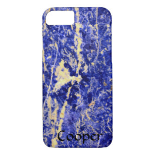 Blue Granite, blue marble, blue stone iPhone 8/7 Case