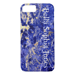 Blue Granite, blue marble, blue stone iPhone 8/7 Case